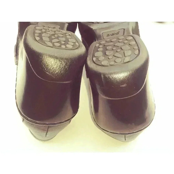 BOC Born Concept Womens Black Clog Leather Slip on Shoes Sz 8 M - Picture 9 of 11